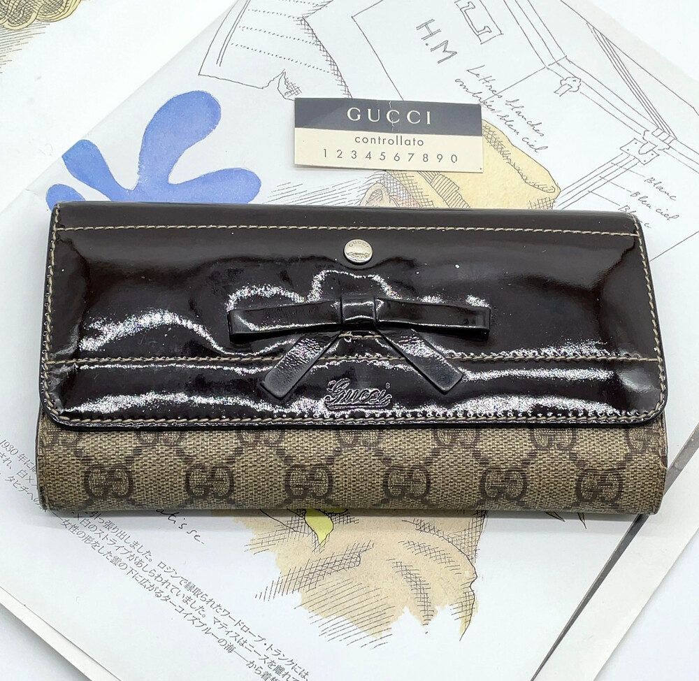 Gucci Princy Ribbon Gg Supreme Pvc #198597G55